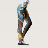 Inferno's Breath: De vlam van de draak Leggings (Rechts)