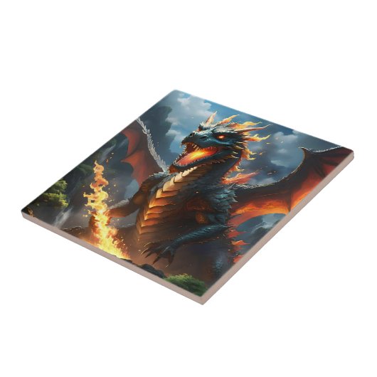 Inferno's Breath: De vlam van de draak Tegeltje (Zijkant)