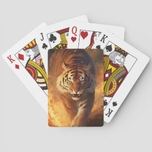 Inferno's Guardian: Tijger in vlammen Pokerkaarten