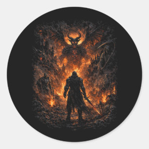Inferno's Poort Ronde Sticker