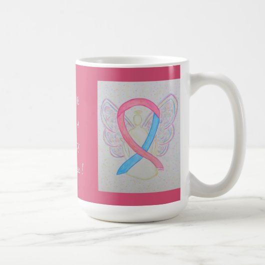 Infertiliteitsbewustzijn Ribbon Angel - Aangepaste Koffiemok (Rechts)