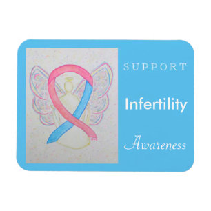 Infertiliteitsbewustzijn Ribbon Angel Custom Magne Magneet