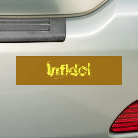 Infidel Bumpersticker (Op auto)