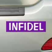 INFIDEL BUMPERSTICKER (Op auto)