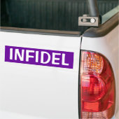 INFIDEL BUMPERSTICKER (Op Truck)