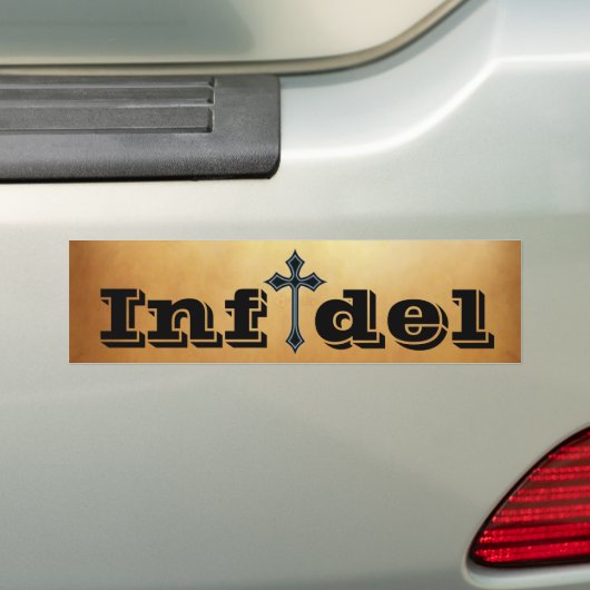 Infidel Bumpersticker (Op auto)