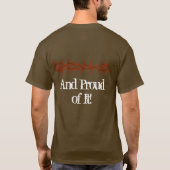 INFIDEL en daar trots op! T-shirt (Achterkant)