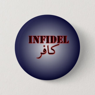 Infidel (kafir) ronde button 5,7 cm