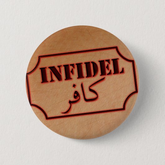 Infidel (kafir) ronde button 5,7 cm (Voorkant)
