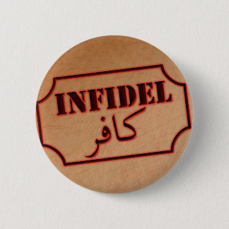 Infidel (kafir) ronde button 5,7 cm