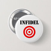 Infidel (met doel) ronde button 5,7 cm (Voorkant /achterkant)