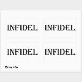 Infidel Rechthoekige Sticker (Vel)