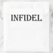 Infidel Rechthoekige Sticker (Tas)