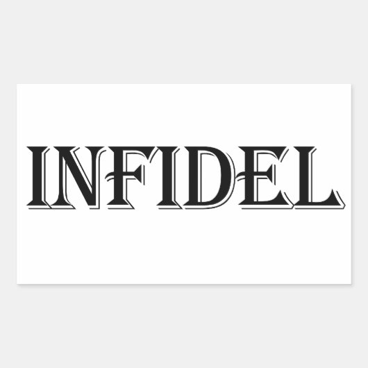 Infidel Rechthoekige Sticker (Voorkant)