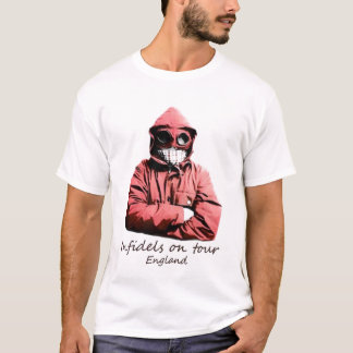 Infidels op T-shirt voor de rondleiding