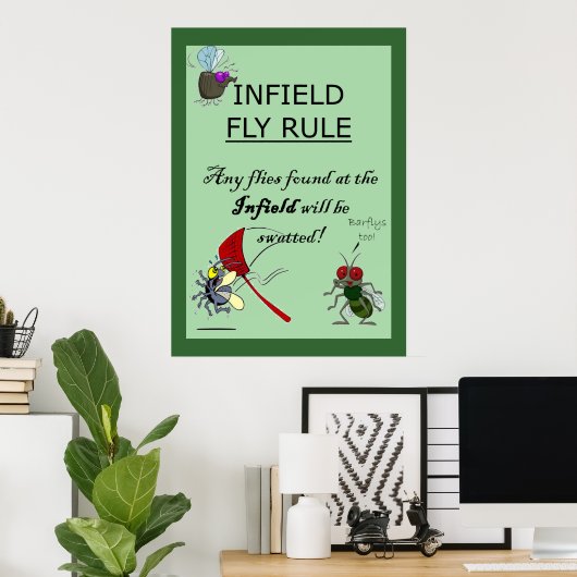 Infield Fly Rule Poster (Thuiskantoor)