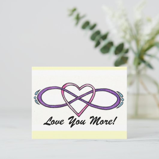 Infinate Love design Briefkaart (Staand voorkant)