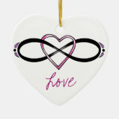 Infinate Love design Keramisch Ornament (Voorkant)