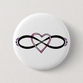 Infinate Love design Ronde Button 5,7 Cm (Voorkant)