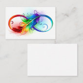 Infineensymbool met regenboogvanger aanbevelingskaartje (Voorkant / Achterkant)
