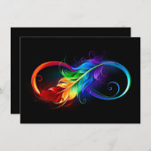 Infineensymbool met regenboogvanger aankondiging (Voorkant / Achterkant)