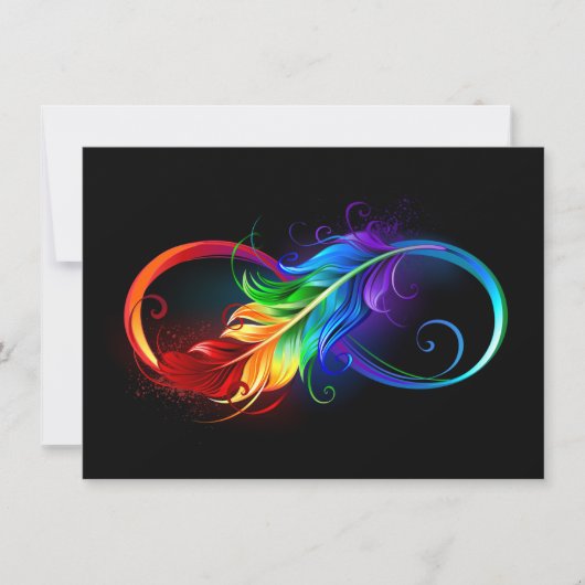 Infineensymbool met regenboogvanger aankondiging (Voorkant)