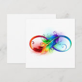 Infineensymbool met regenboogvanger aankondiging (Voorkant / Achterkant)