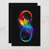 Infineensymbool met regenboogvanger aankondiging (Voorkant / Achterkant)