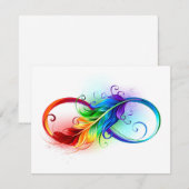 Infineensymbool met regenboogvanger aankondiging (Voorkant / Achterkant)