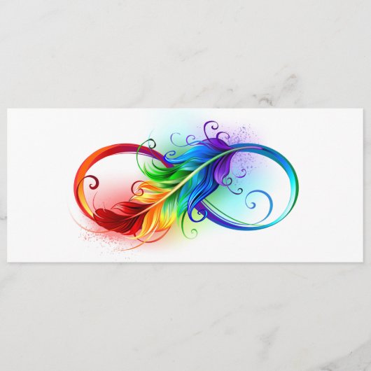 Infineensymbool met regenboogvanger advieskaart (Voorkant)