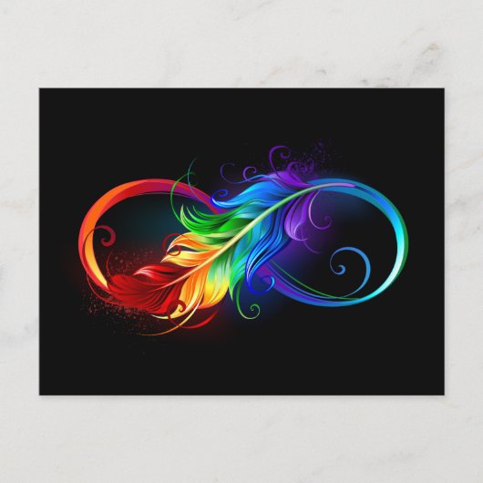 Infineensymbool met regenboogvanger advieskaart (Voorkant)