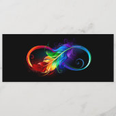 Infineensymbool met regenboogvanger advieskaart (Voorkant)