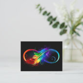 Infineensymbool met regenboogvanger advieskaart (Staand voorkant)