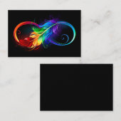 Infineensymbool met regenboogvanger afsprakenkaartje (Voorkant / Achterkant)