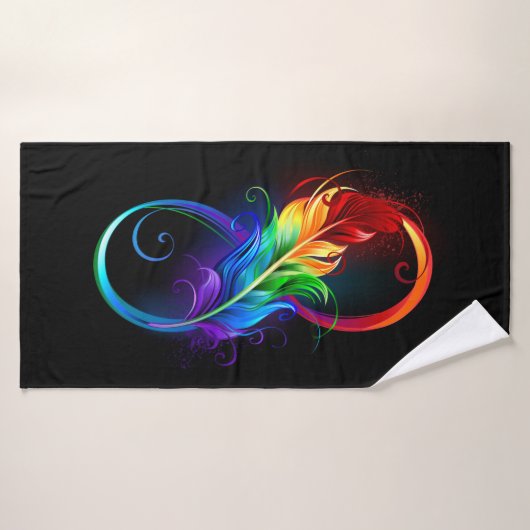 Infineensymbool met regenboogvanger badhanddoek (Badhanddoek)