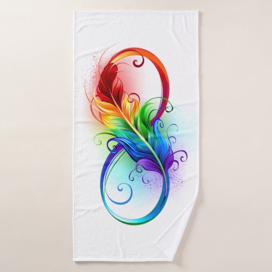 Infineensymbool met regenboogvanger badhanddoek (Badhanddoek)