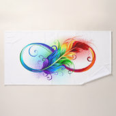 Infineensymbool met regenboogvanger badhanddoek (Badhanddoek)