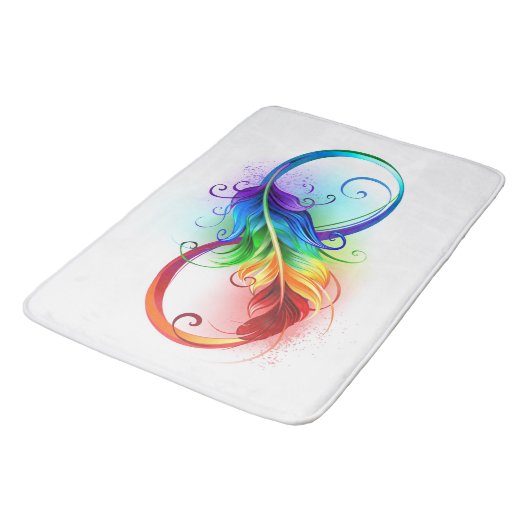 Infineensymbool met regenboogvanger badmat (Gekanteld)
