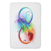 Infineensymbool met regenboogvanger badmat (Voorkant Verticaal)