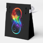 Infineensymbool met regenboogvanger bedankdoosjes (Achterkant)