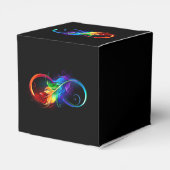 Infineensymbool met regenboogvanger bedankdoosjes (Achterkant)