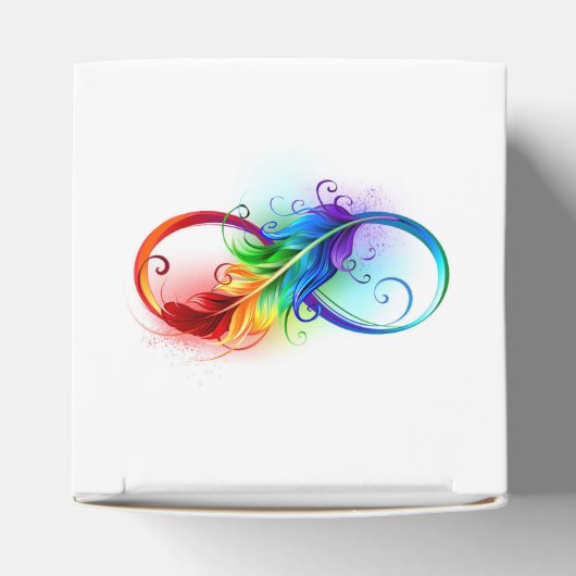 Infineensymbool met regenboogvanger bedankdoosjes (Bovenkant)