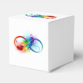 Infineensymbool met regenboogvanger bedankdoosjes (Achterkant)