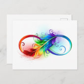 Infineensymbool met regenboogvanger briefkaart (Voorkant / Achterkant)