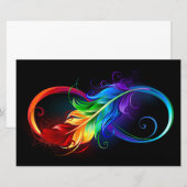 Infineensymbool met regenboogvanger briefpapier (Voorkant / Achterkant)