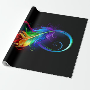 Infineensymbool met regenboogvanger cadeaupapier