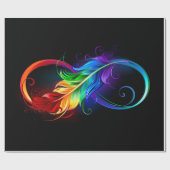 Infineensymbool met regenboogvanger cadeaupapier (Vlak)