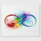Infineensymbool met regenboogvanger cadeaupapier (Vlak)