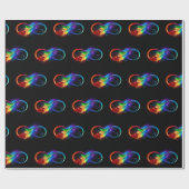 Infineensymbool met regenboogvanger cadeaupapier (Vlak)