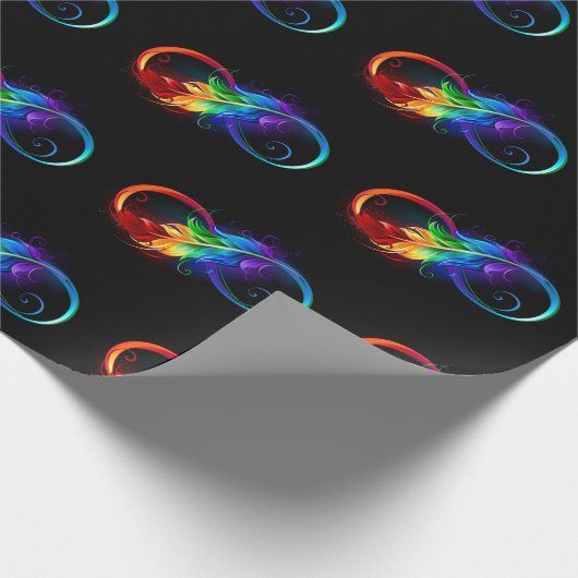 Infineensymbool met regenboogvanger cadeaupapier (Hoek)